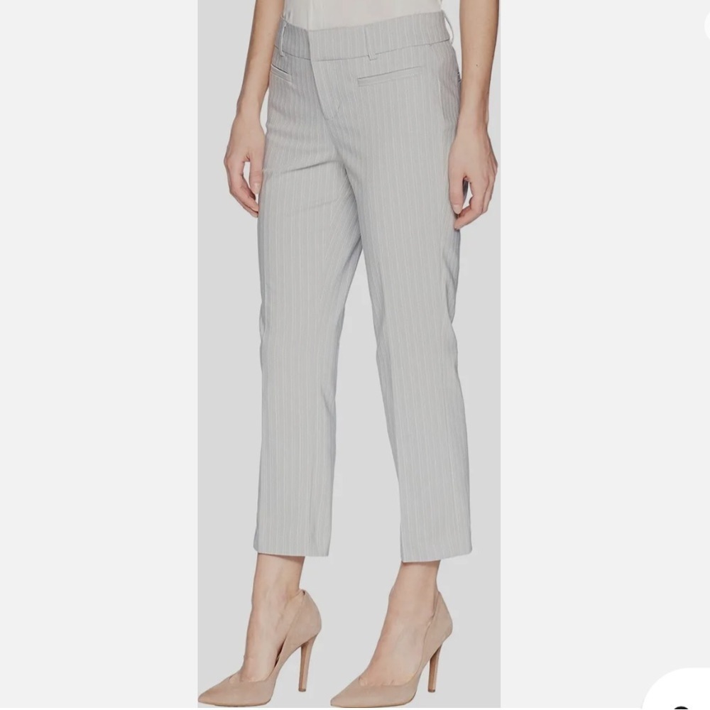 LIVERPOOL- NEW Grey Vera Trouser High Waist Cropped Formal dress pants